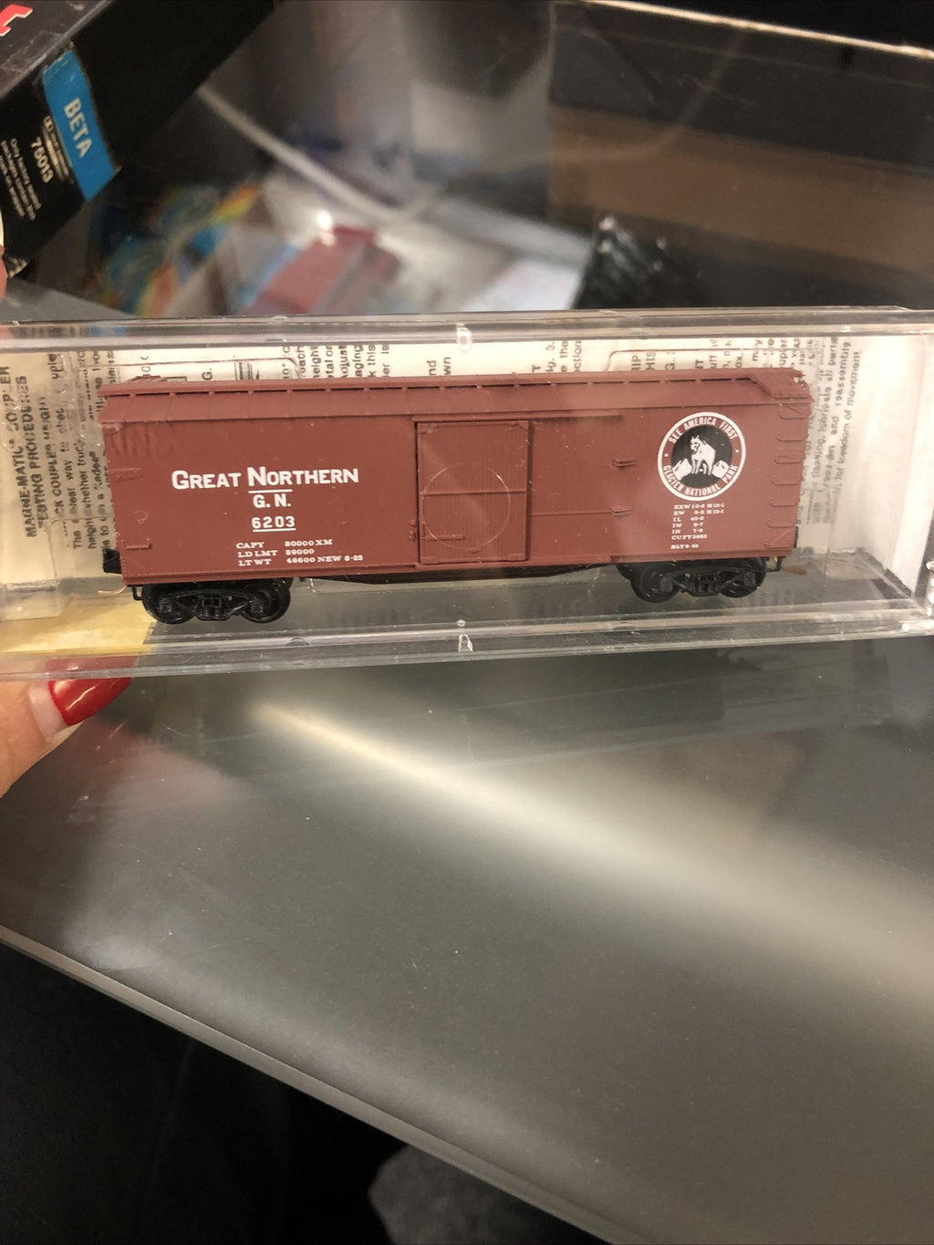 Micro-Trains 42080 N GN 40' Dbl. Sheathed Single Door Wood Boxcar NIB0