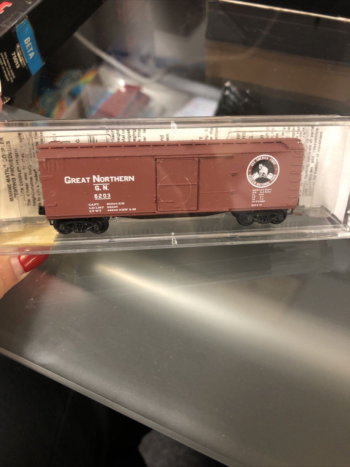 Micro-Trains 42080 N GN 40' Dbl. Sheathed Single Door Wood Boxcar NIB0