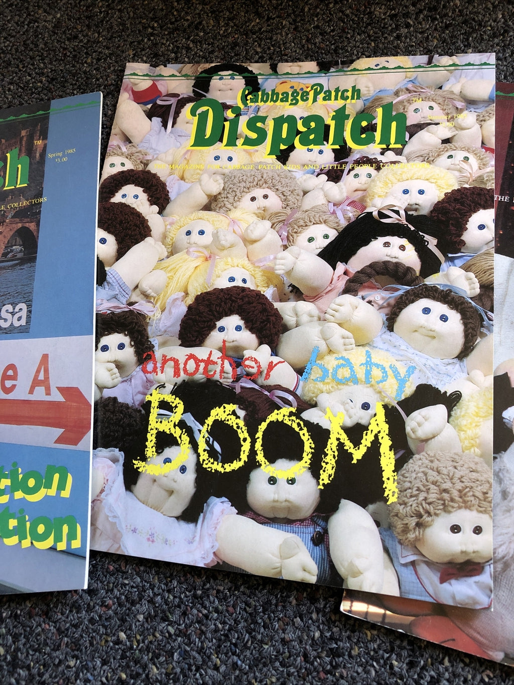 Rare Lot Of 3 Cabbage Patch Dispatch Magazine 19852