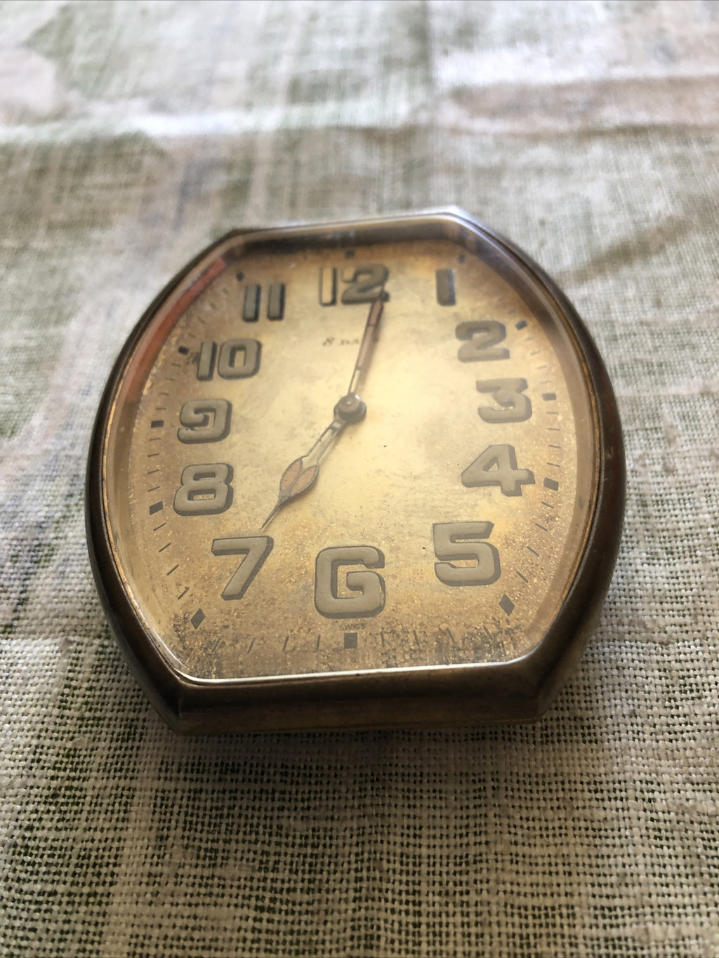 Vintage Hebdo 8 Days Pocket Watch Clock Swiss Made2