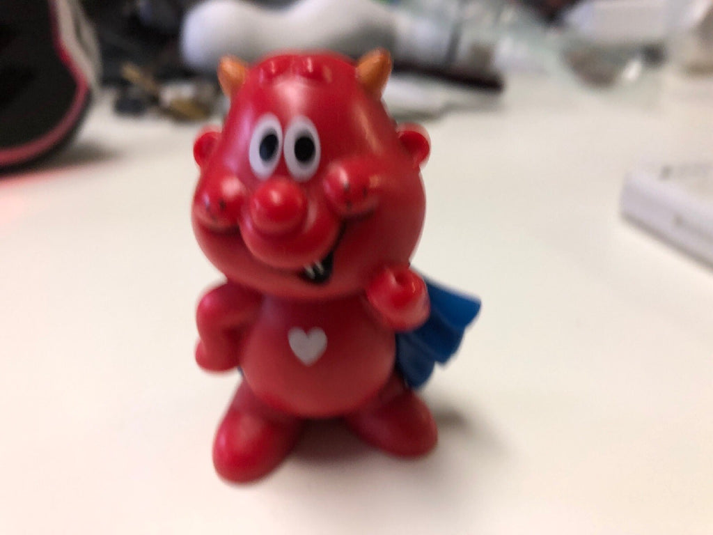 1980s 80s Vintage Kids Toys Red Devil Boy Cape Lollipop Holder0