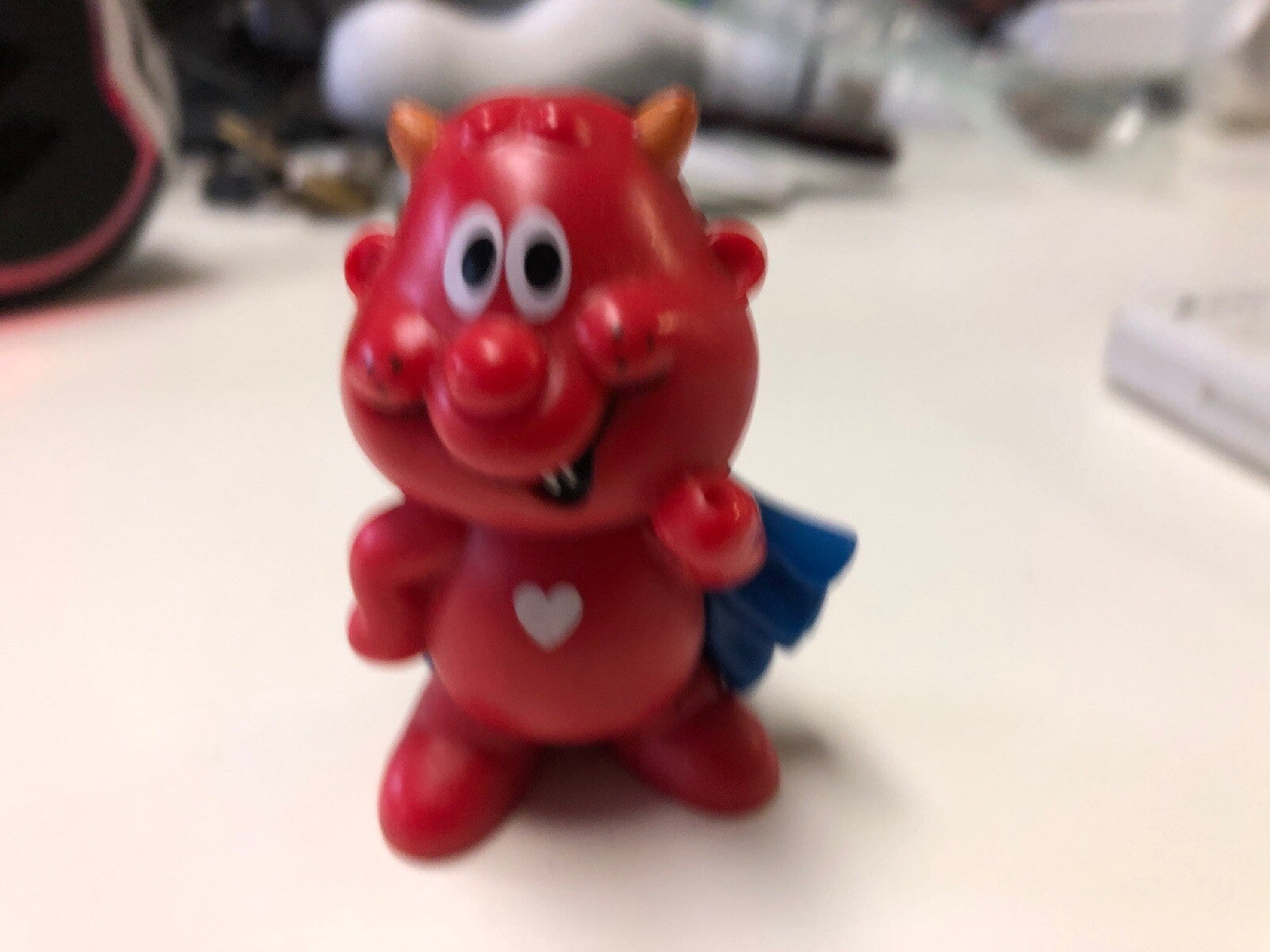 1980s 80s Vintage Kids Toys Red Devil Boy Cape Lollipop Holder0