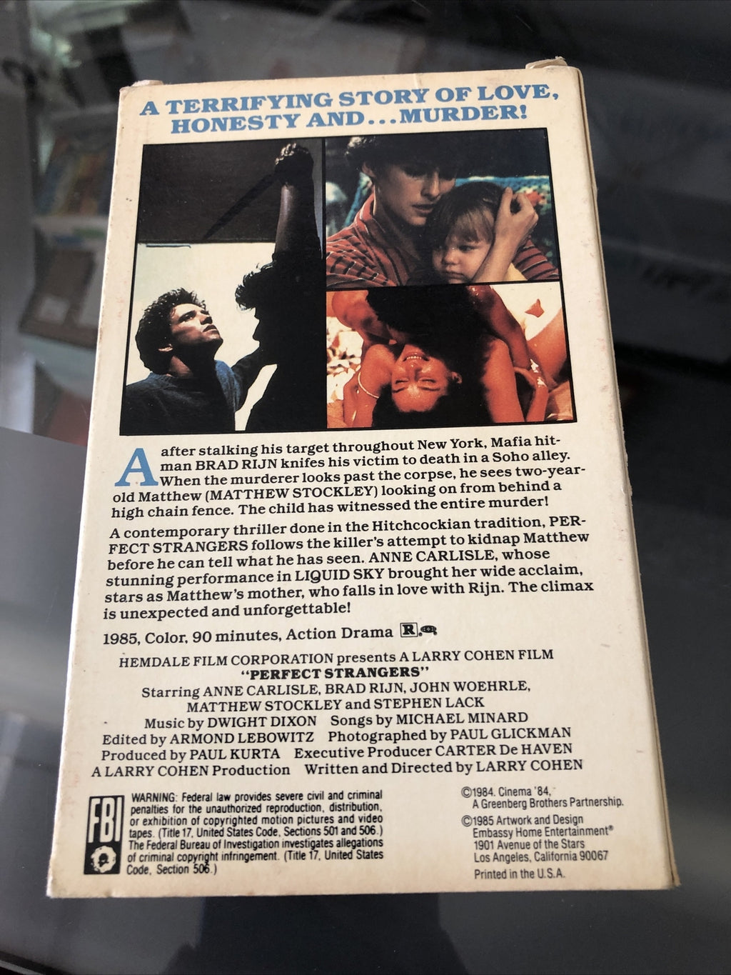 PERFECT STRANGERS BETA TAPE NOT VHS Rare Horror Erotic Thriller1