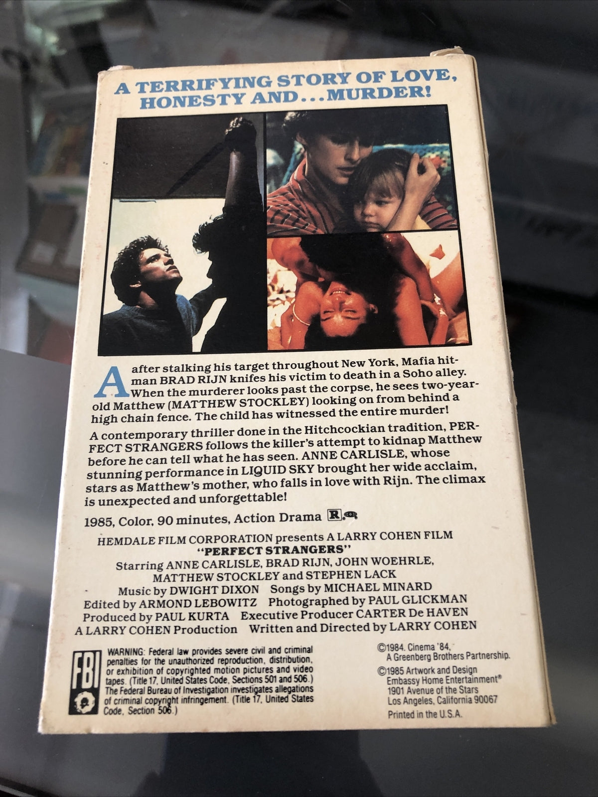 PERFECT STRANGERS BETA TAPE NOT VHS Rare Horror Erotic Thriller1