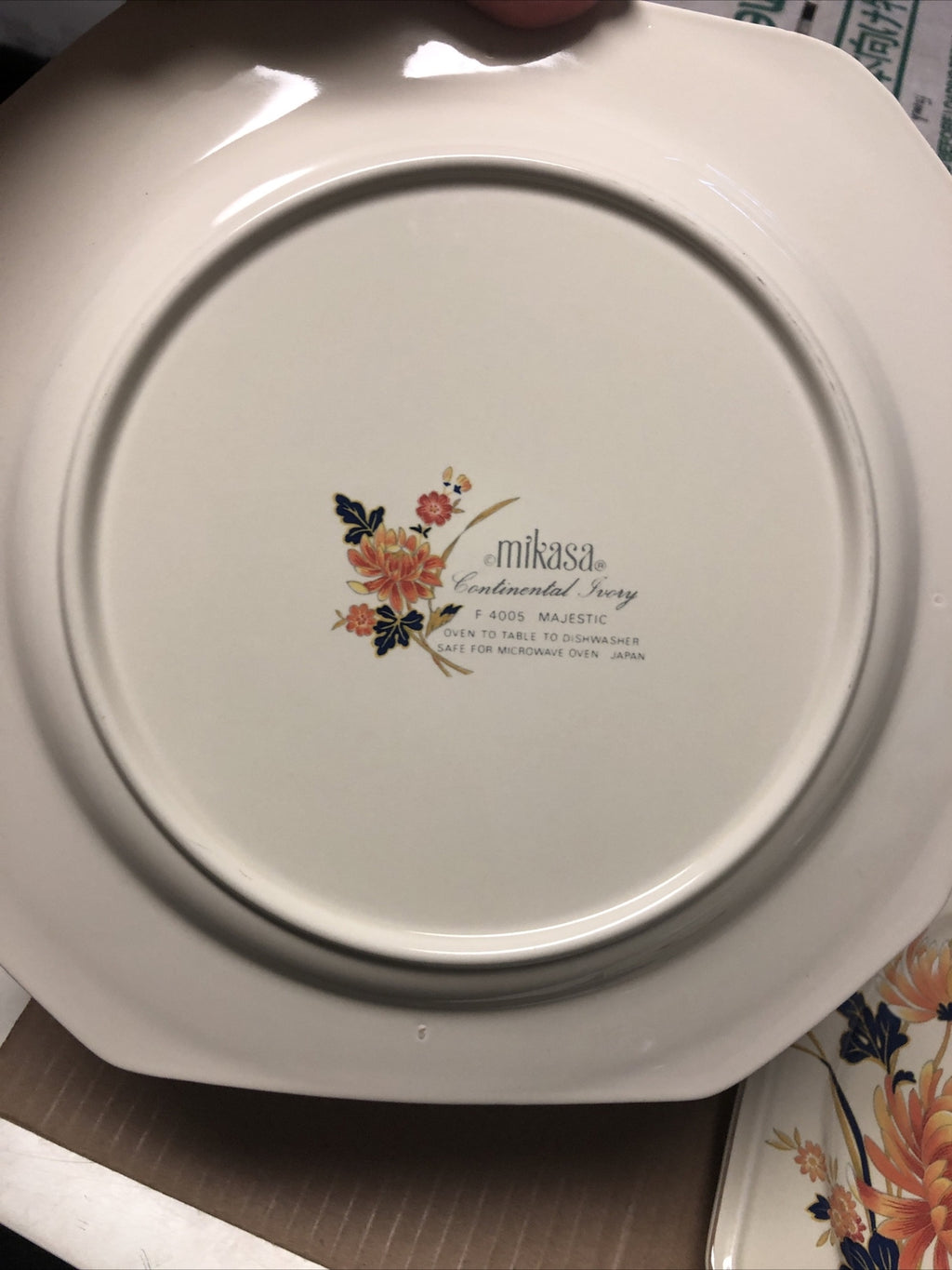 MIKASA Continental Ivory Majestic Salad Plates Lot Of 9 - 10”x10”2