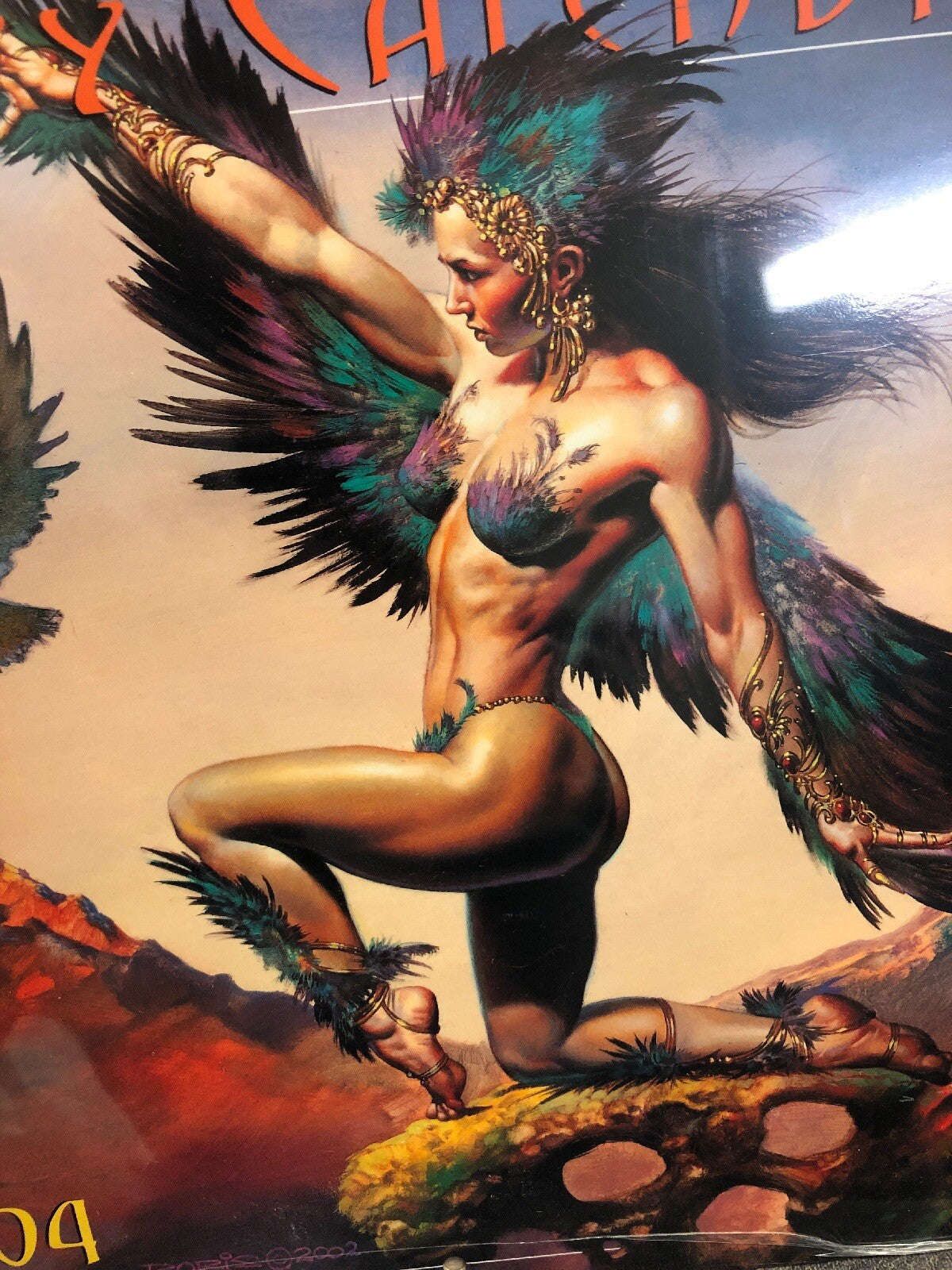 Authentic 2004 Boris Vallejo & Julie Bells Fantasy Wall Calendar NEW1