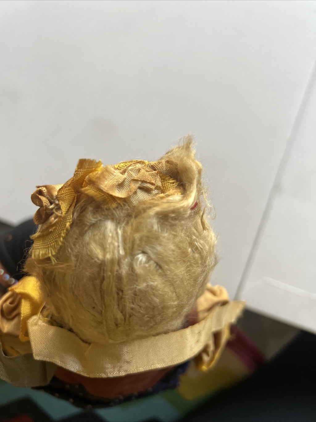 Vintage Polish Cloth Sawdust Doll Plastic Face Original Clothes 14”10