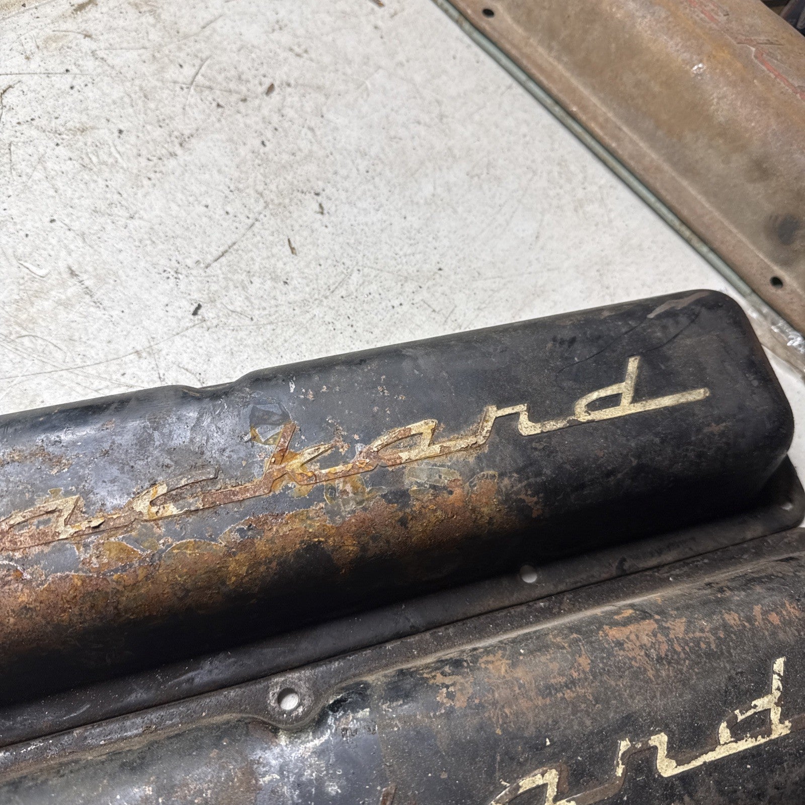 Vintage Packard Valve Cover – Pair – Original – Rat Rod scta2