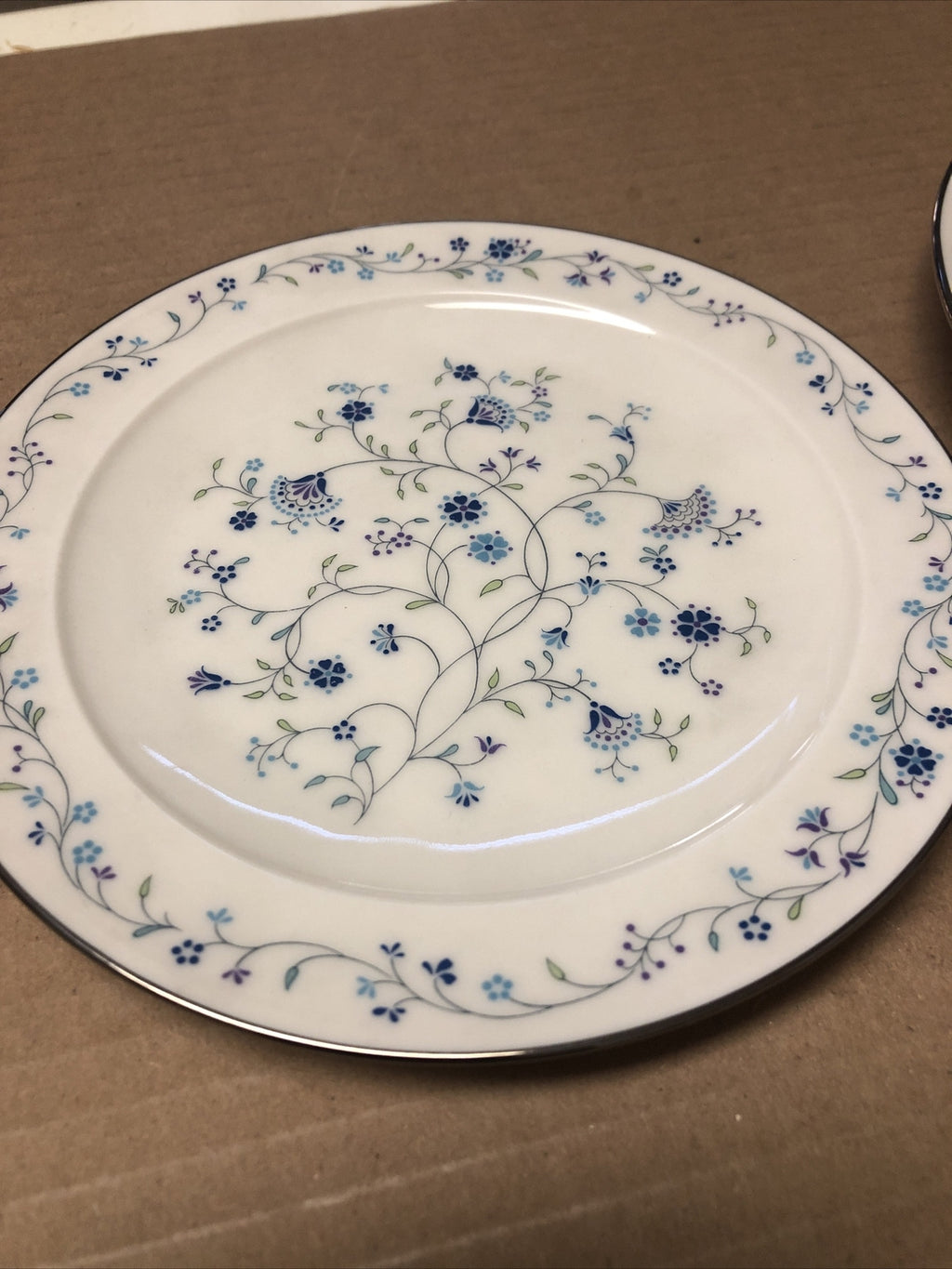 Noritake Ivory China #7164 Serene Garden Lot Of 2 Plates Salad & Desert Plate5