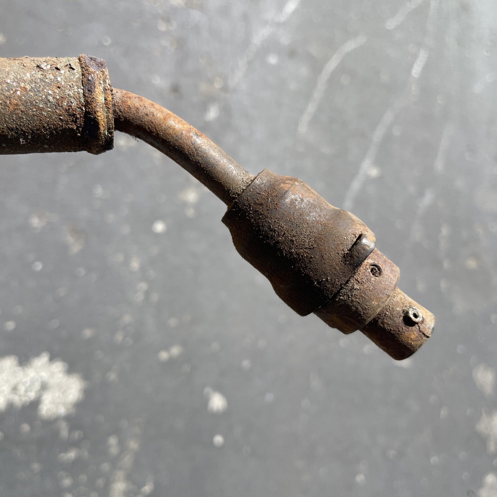 VTG 50s 60s Shift Knob Aluminum Hot Rod  Shifter Handle Linkage2