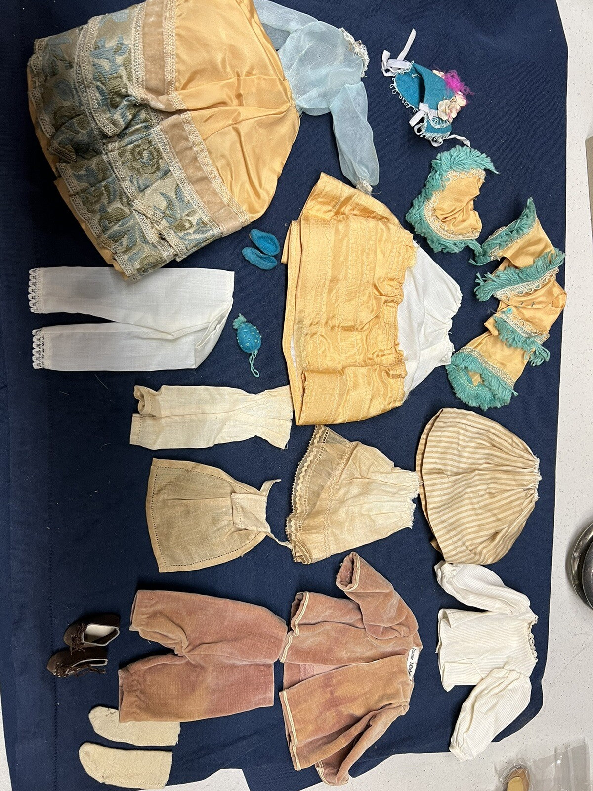 Lot of Antique Vintage Doll Clothing Outfits Unique Handmade0