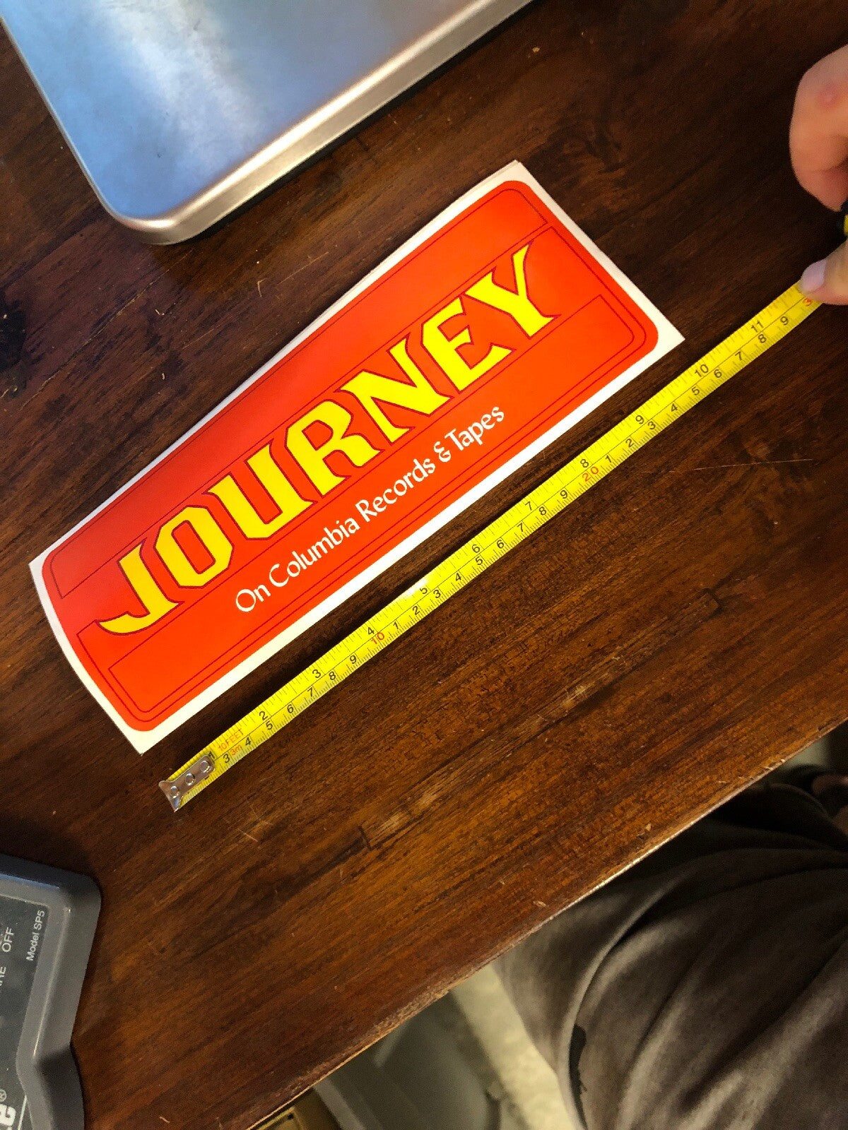 Journey Record Hype STICKER MEGA RARE PROMO ITEM VINTAGE 1970s era Steve Perry1