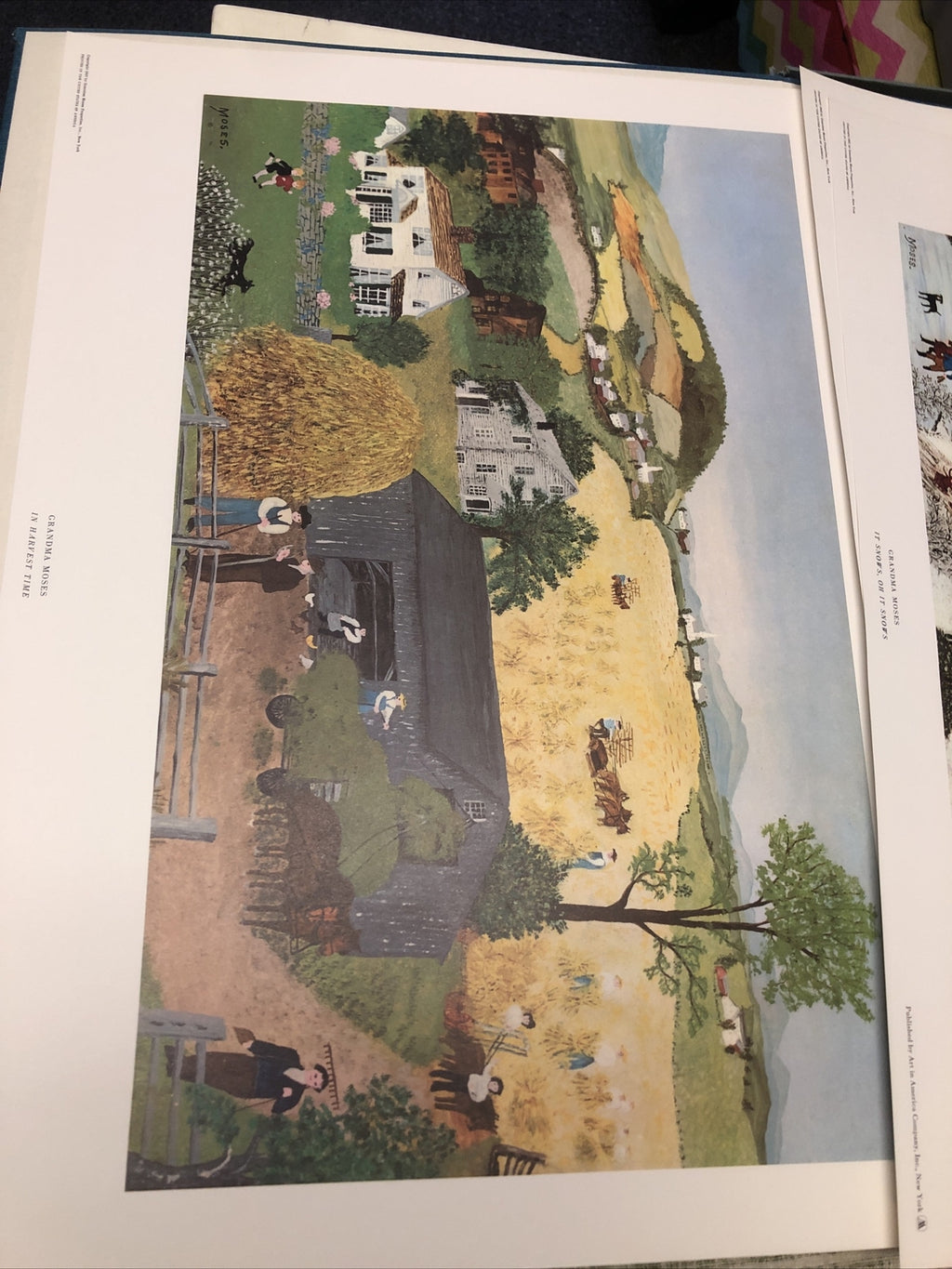Vintage Grandma Moses Prints Set of 8 Portfolio John Canady 1950's4