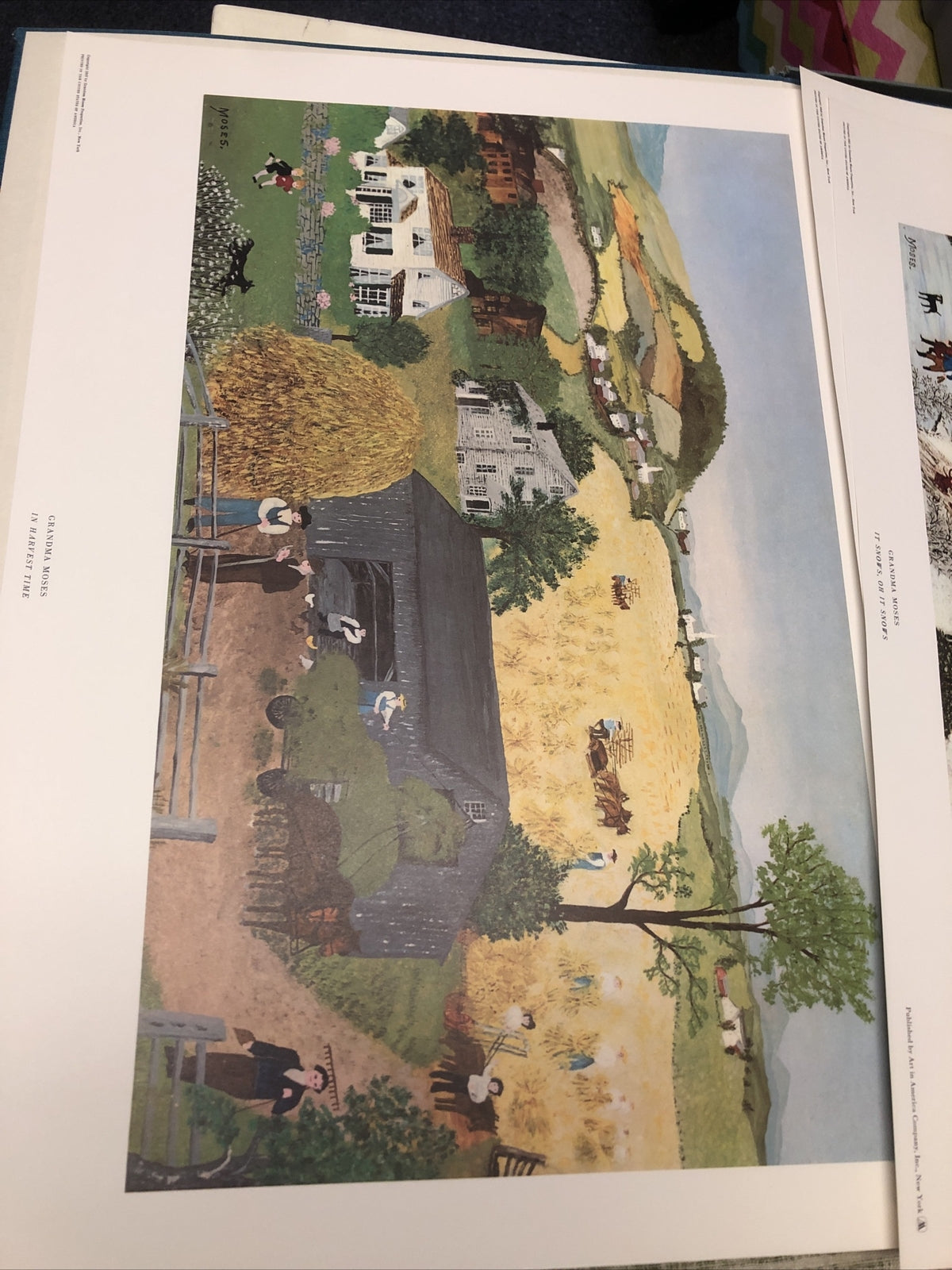 Vintage Grandma Moses Prints Set of 8 Portfolio John Canady 1950's4