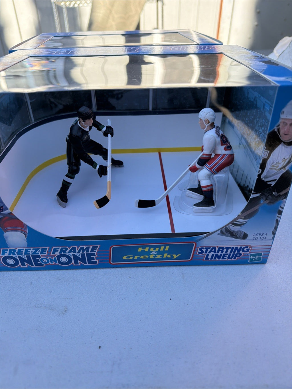 1990s WAYNE GRETZKY Brett Hull SLU FREEZE FRAME ONE ON ONE N Y RANGERS Stars0