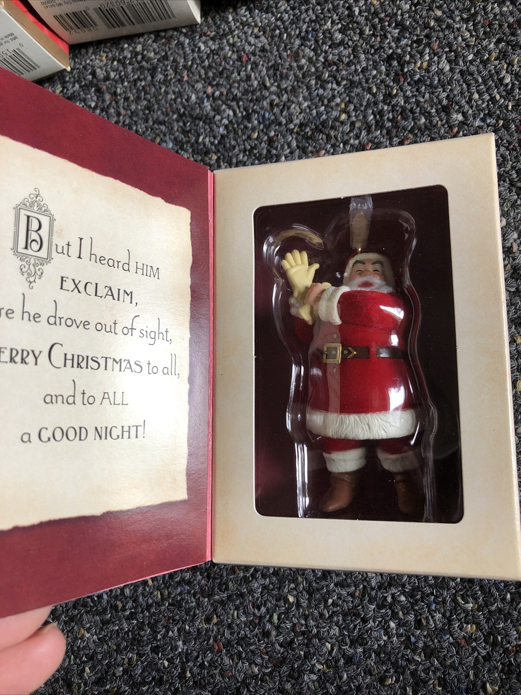 Hallmark Keepsake 2001 Twas the Night Before Christmas Lot Of 2 Ornaments2