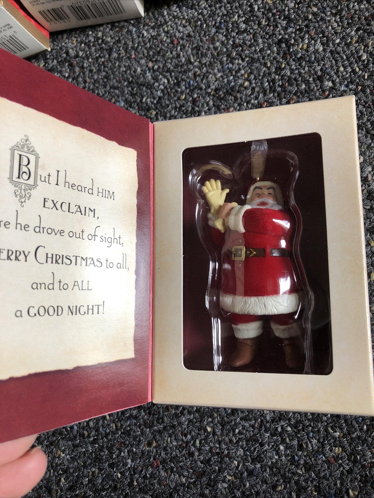 Hallmark Keepsake 2001 Twas the Night Before Christmas Lot Of 2 Ornaments2