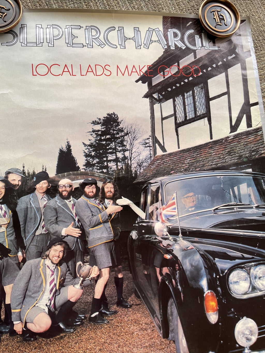 #39 Supercharge Local Lads Make Good Record Store Promo Poster 20” X 27”6