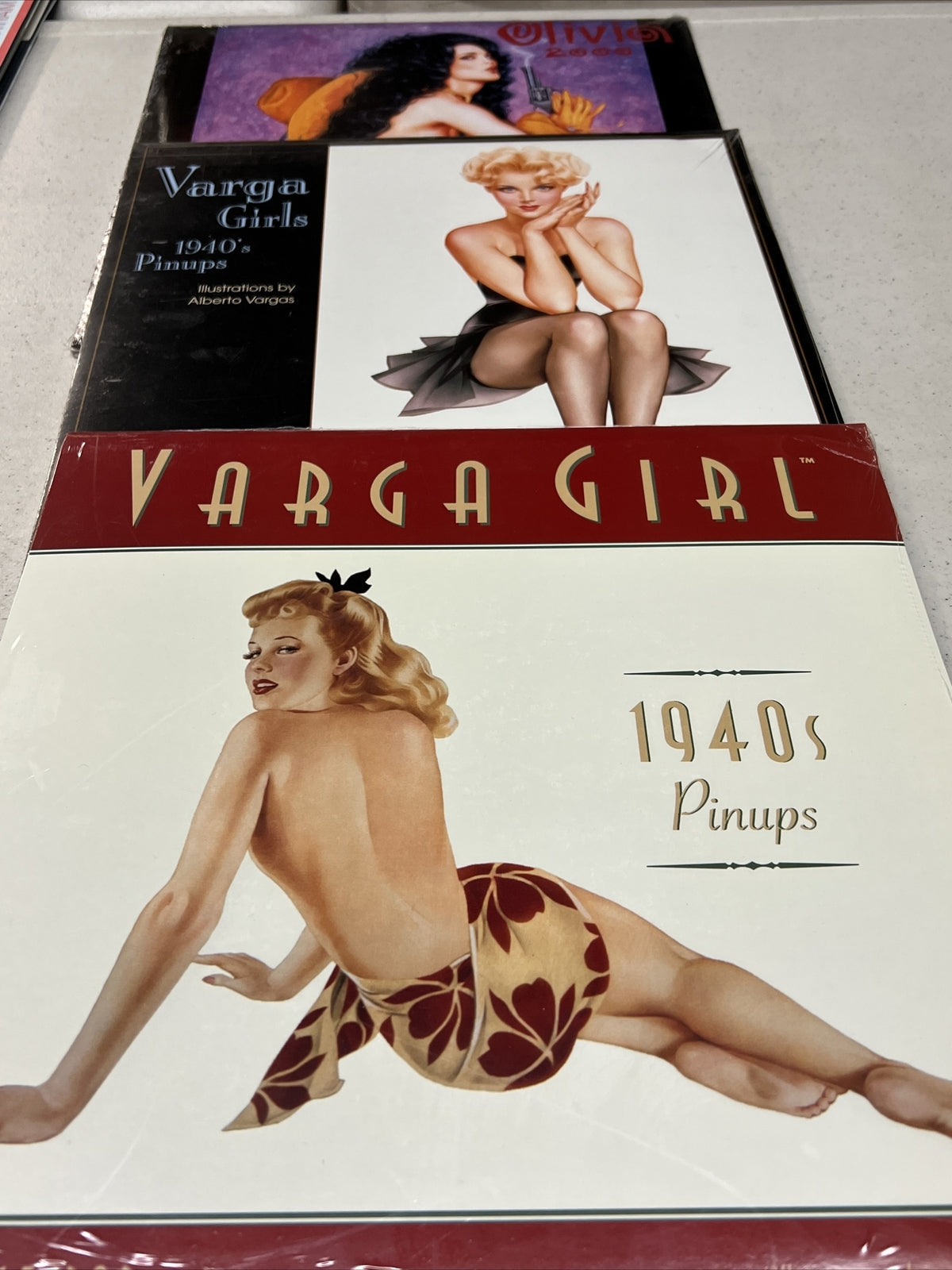 Lot Varga Girls Pinup Calendars 2000, 1998, Pinup Style, Olivia Berardinis1