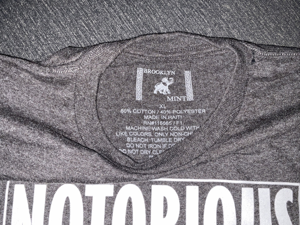 Brooklyn Mint x Notorious BIG T-Shirt Xl Gray 90s Music Rap Hip Hop Tee2