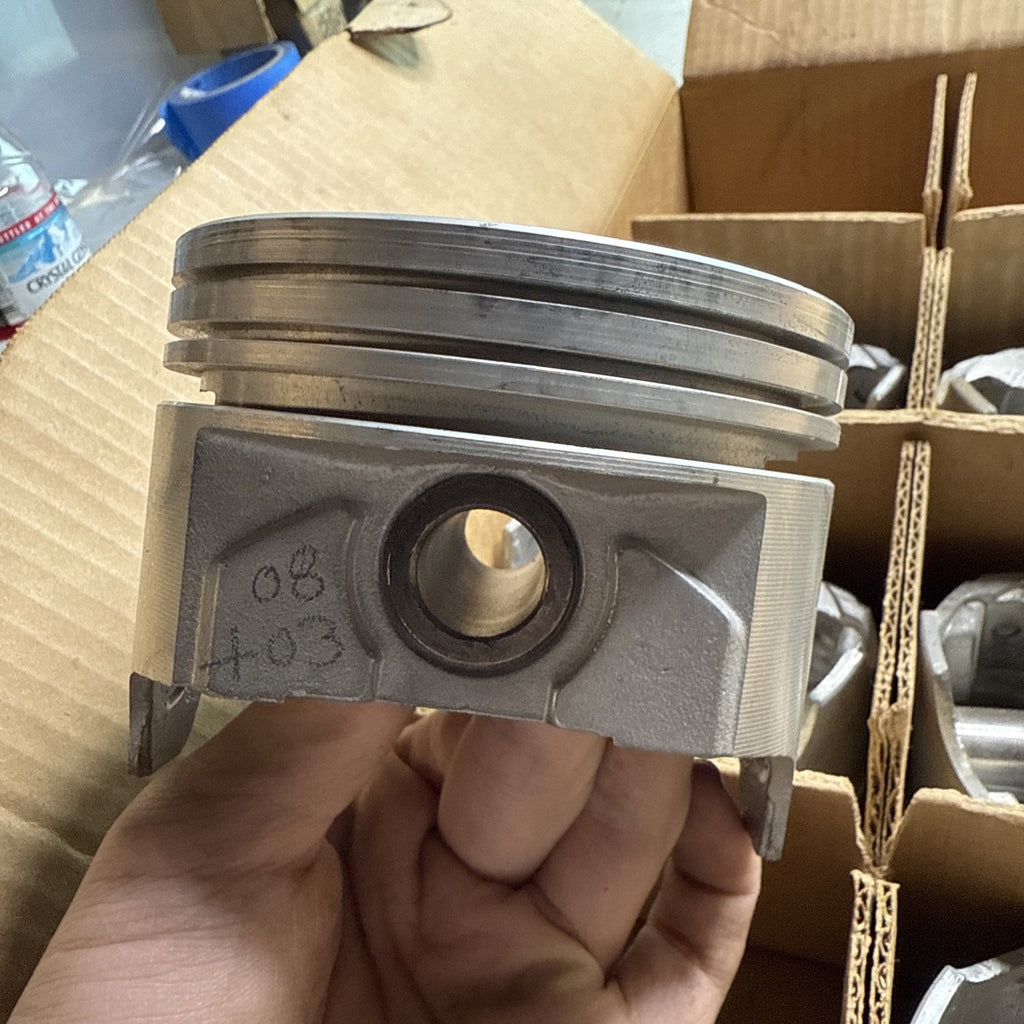 Forged Pistons Set of 6 – Matched Codes 08-03 10-02 07-02 12-01 – High Perf3