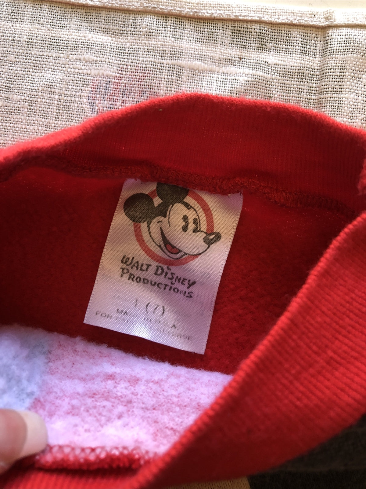 Vintage Mickey Mouse Walt Disney Sweater Kids Size L (7)2