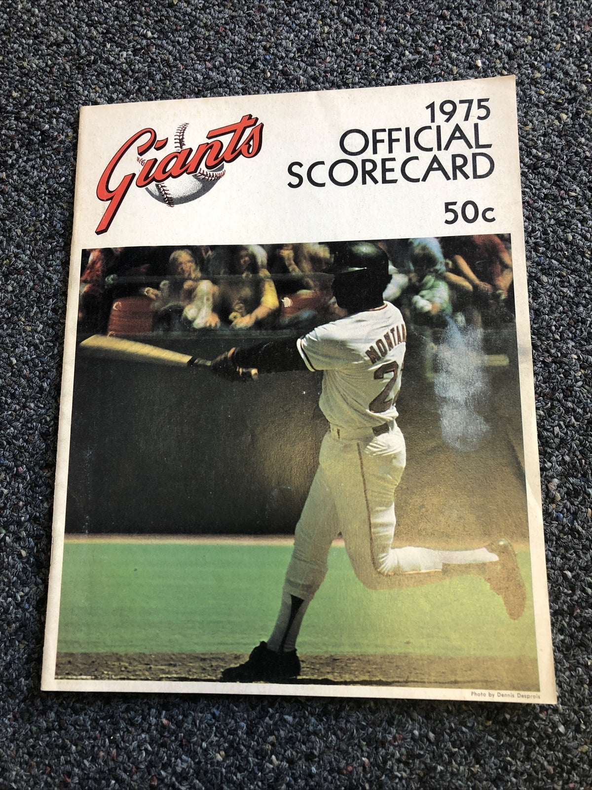 San Francisco Giants 1975 Official Scorecard0