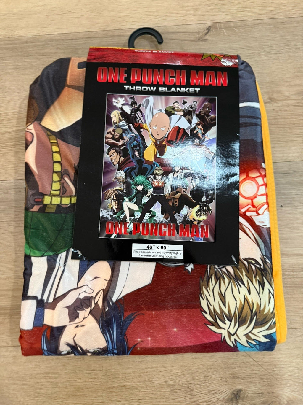 One Punch Man Throw Blanket W/ All Characters 46”x60”0