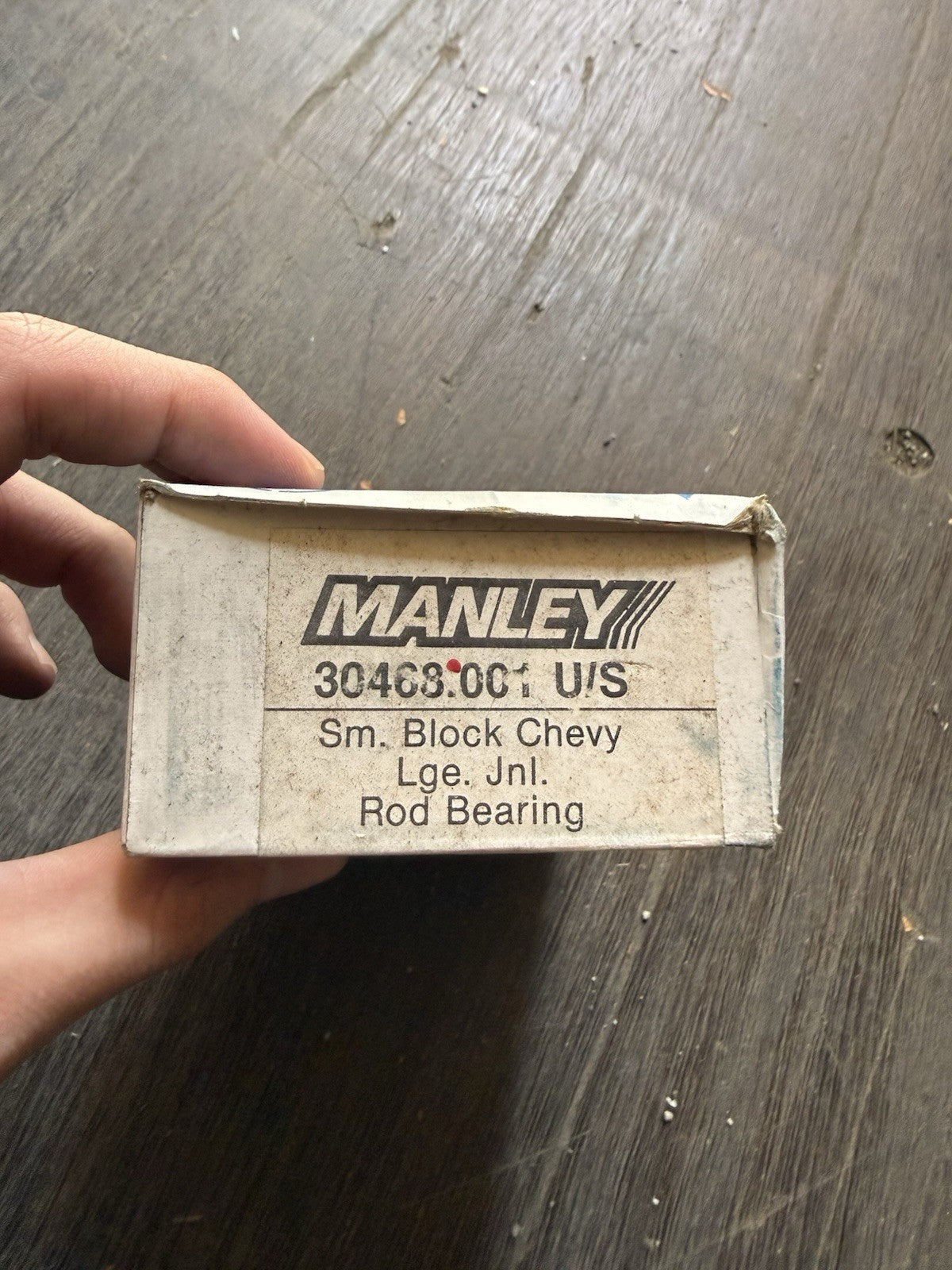 NOS Manley SBC Small Block Chevy Large Journal Rod Bearings Set 30468 .0010