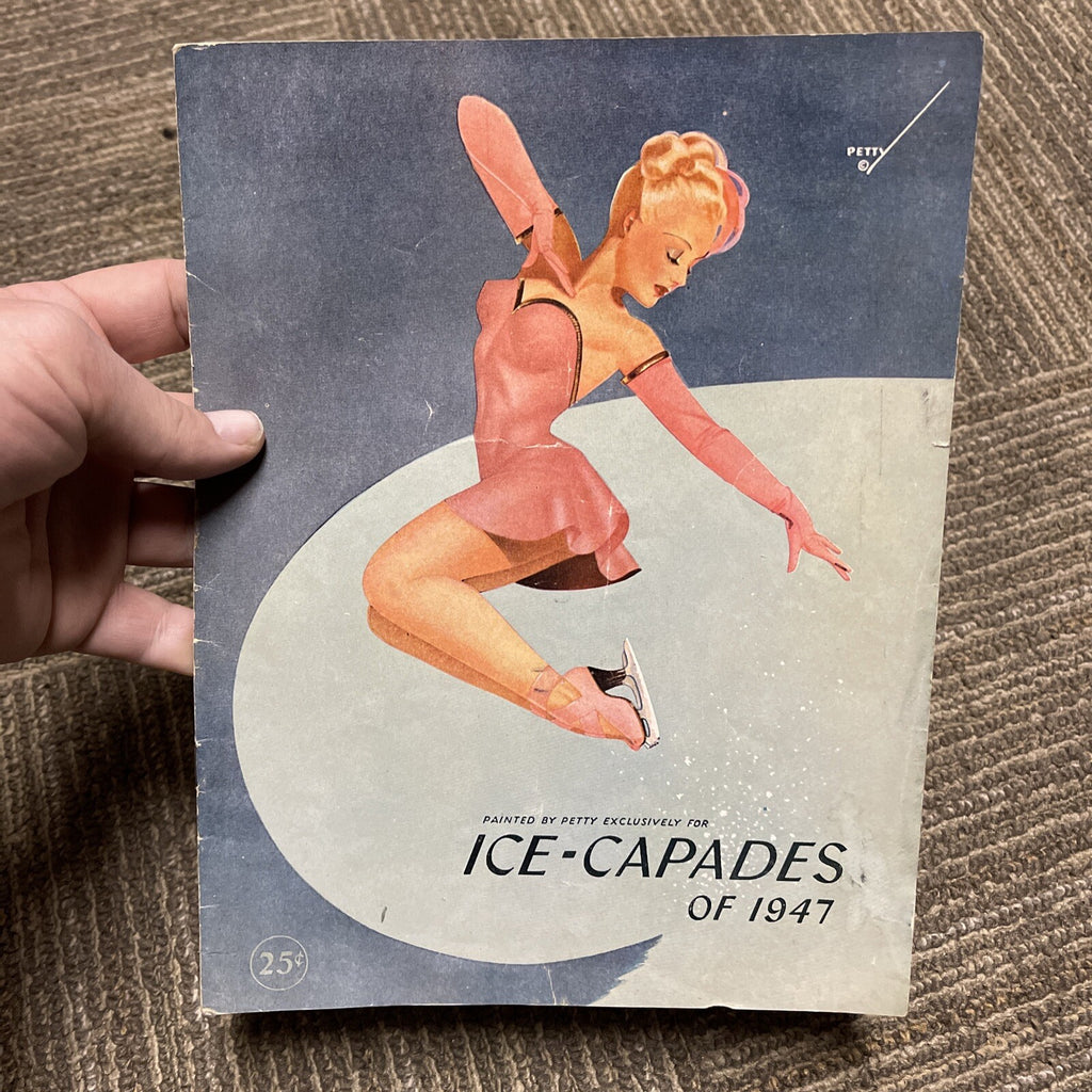 1946 ICE CAPADES PROGRAM BOOKLET Pin-up COVER ART BY PETTY Nice!0