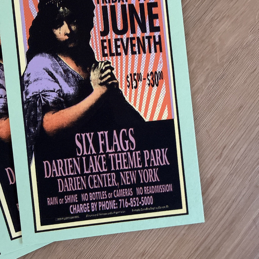 JOURNEY and FOREIGNER  concert handbill-six flags theme park-Darien NY USA Lot3