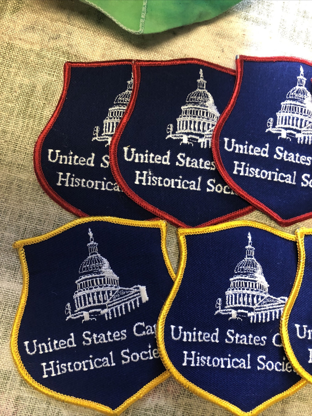 United States Capitol Historical Society patch Lot Of 10 - 4”x3.5”1