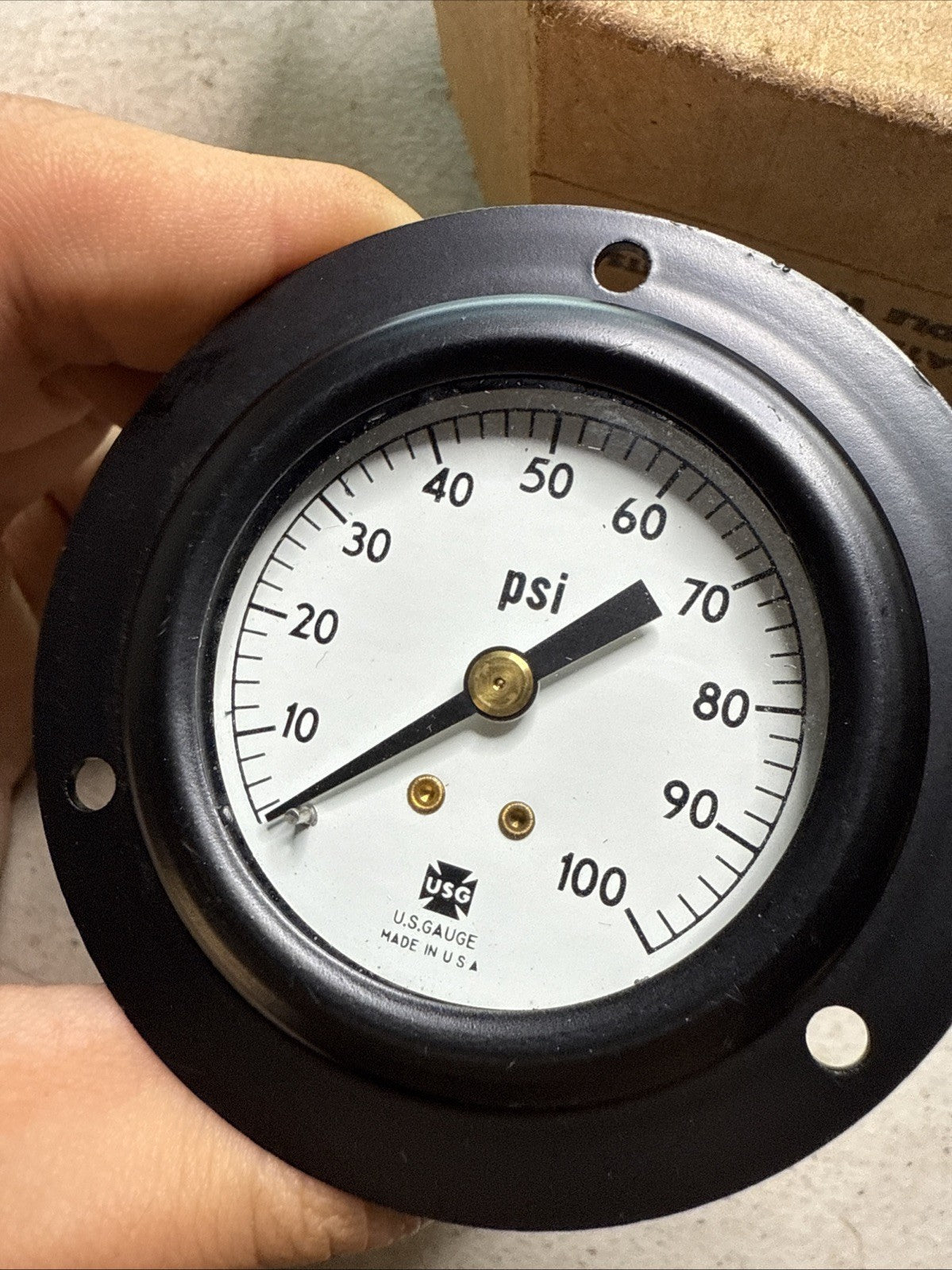 US Gauge Co Company Pressure Gauge 6685-00-527-6206 – New Old Stock Mil-Spec2
