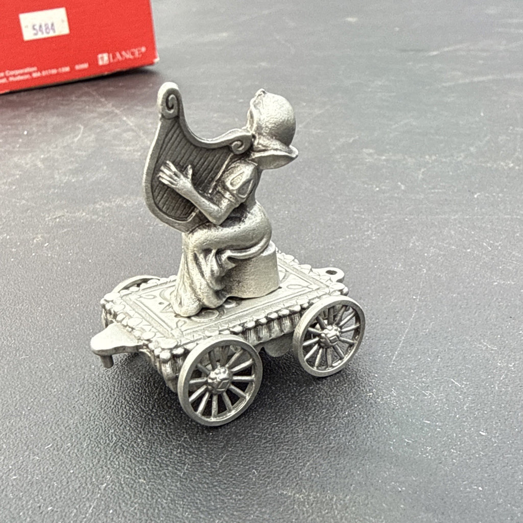 Walt Disney Railroad Hudson Pewter Music Band Train Rare Pc. “Snow White & Harp5