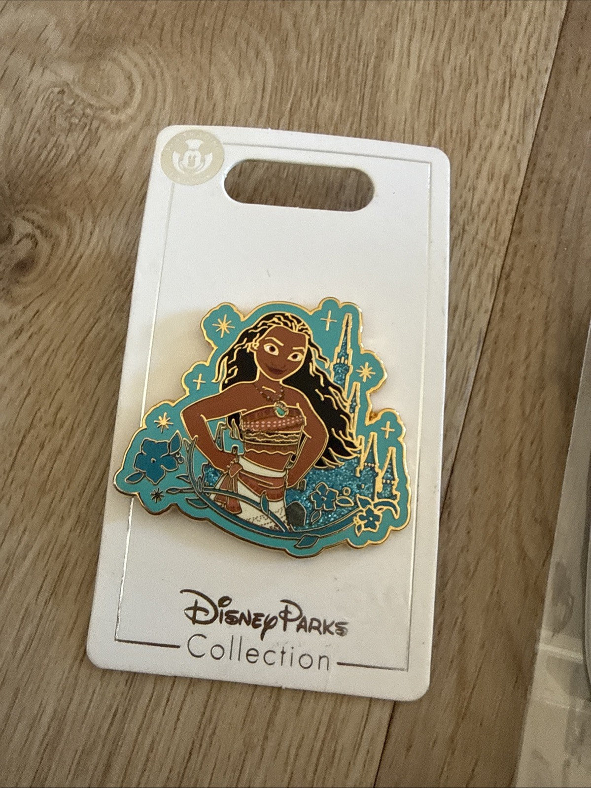 Disney Pins Lot: Moana Princess Glitter Castle & Star Wars Mandalorian Key Pin1