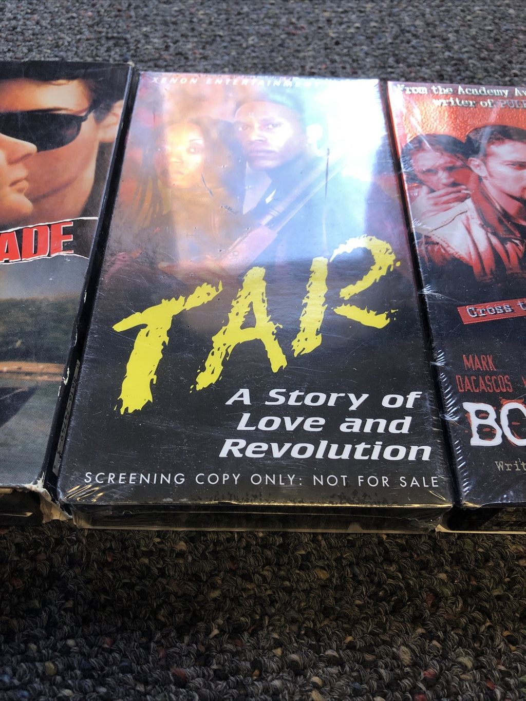 Lot Of 3 Mixed VHS Movie Tapes Action Thriller Drama2