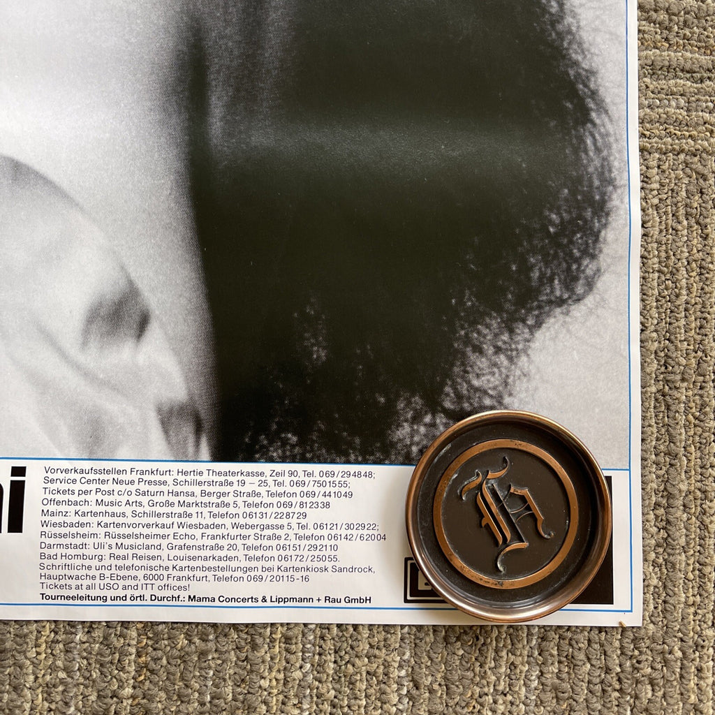 #158 1989 Diana Ross Record Store Tour Promo Poster UK 23” X 33”5