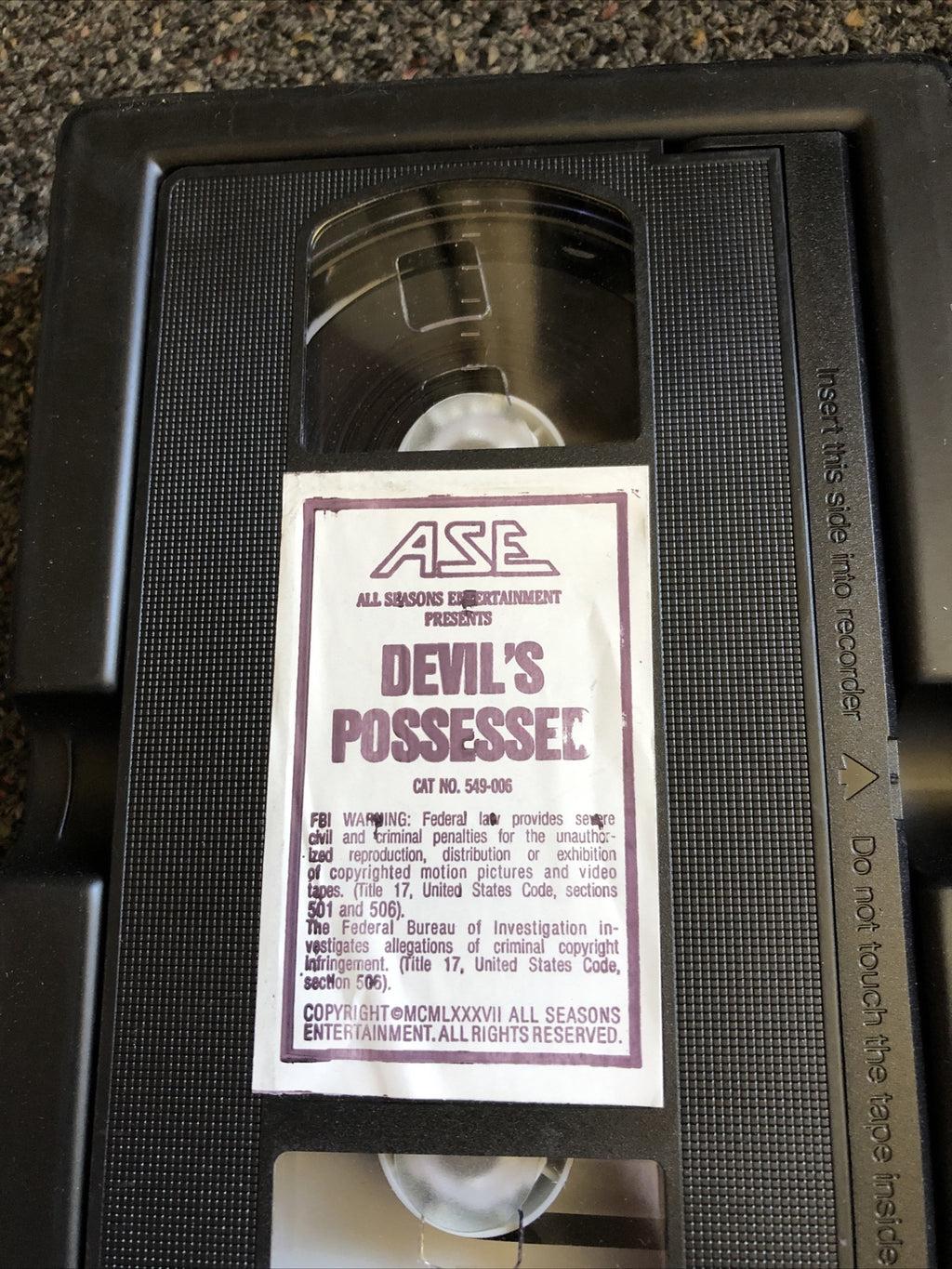 Devil's Possessed - (VHS,1986) Rare - Big Box Horror Gore2