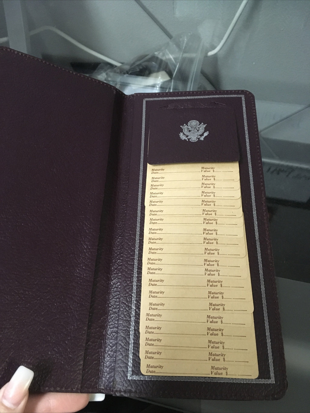 WW2 WAR BOND WALLET & VISIBLE REGISTER2