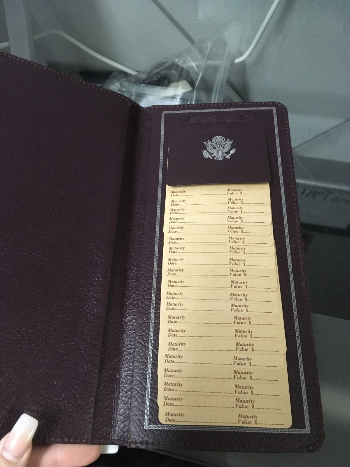 WW2 WAR BOND WALLET & VISIBLE REGISTER2
