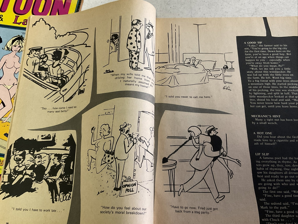 Vintage Curtis Cartoon Laughs  -  Adult Cartoon Humour Magazine Lot Of 27
