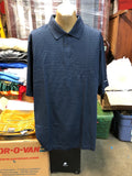 ADIDAS MEN'S GOLF POLO SHIRT, SIZE: XX-LARGE, COLOR: NAVY KBW Custom Made0