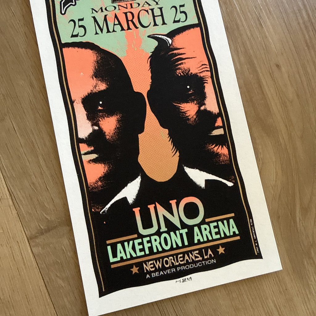 Bush Silkscreen Concert Handbill New Orleans 3/25Mark Arminski ORIGINAL Lotof 183