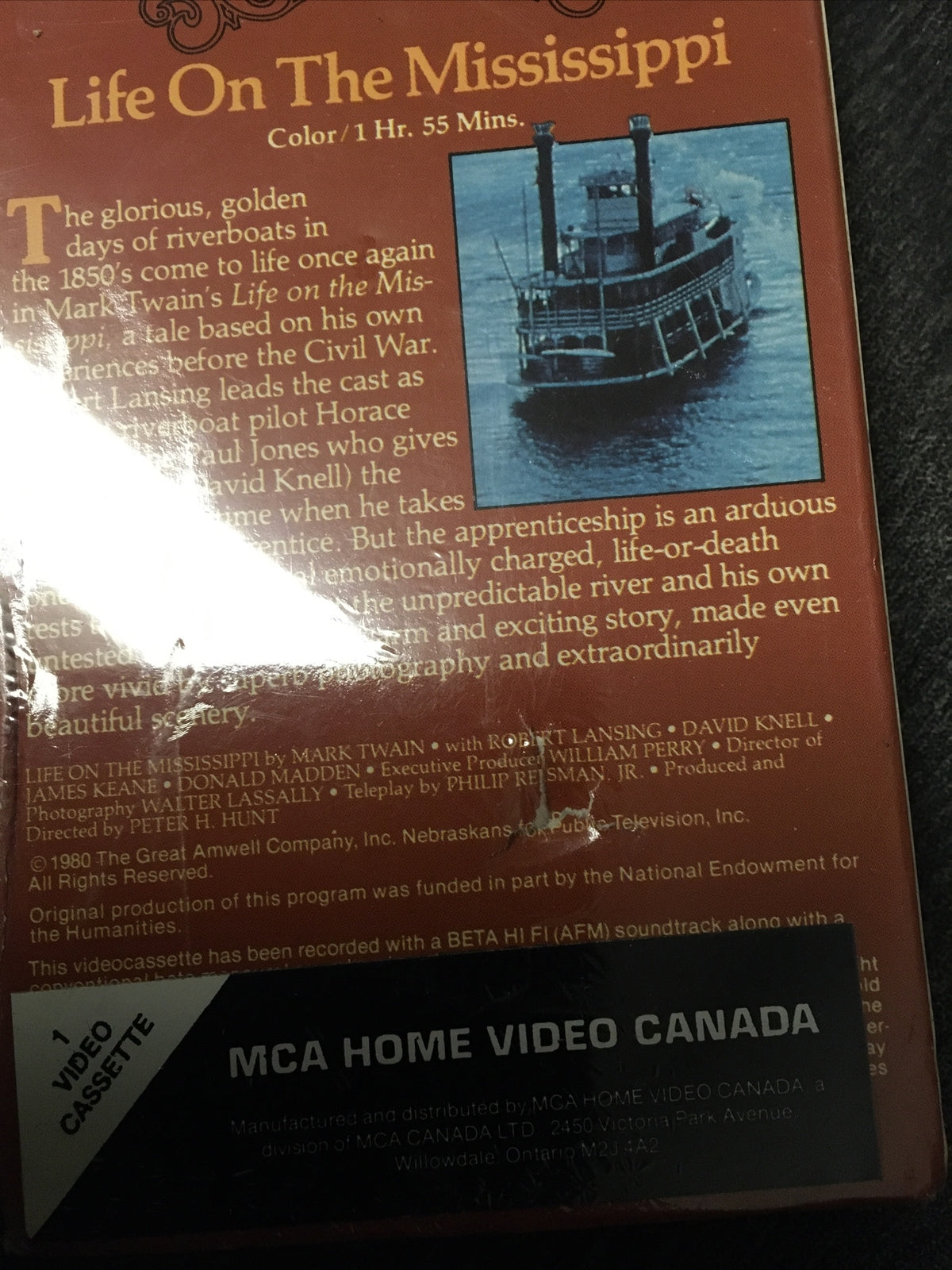 Sealed MCA Home Video Mark Twain Classics Life On The Mississippi Beta Not VHS3