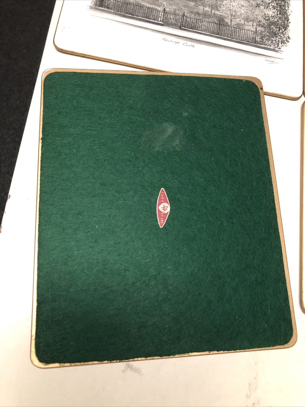 Vintage Lady Clare Placemats The Portcullis Edinburgh Set Of 6 W/ Original Box5