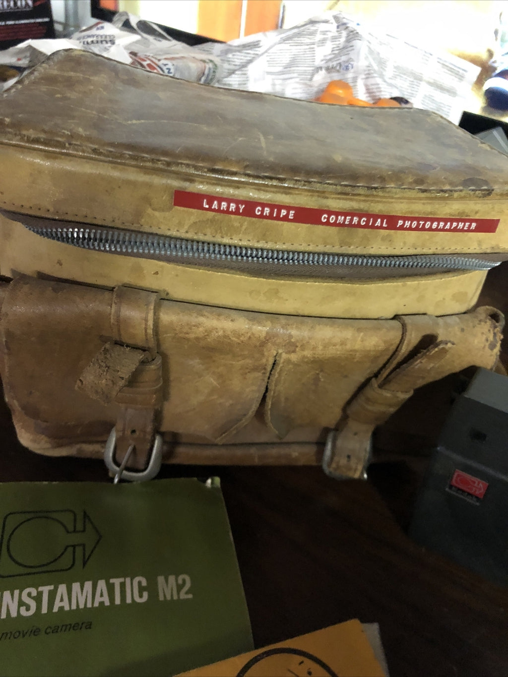 VINTAGE 1960s KODAK INSTAMATIC M2 MOVIE CAMERA WITH CARRY CASE AND MOVIE LIGHT3