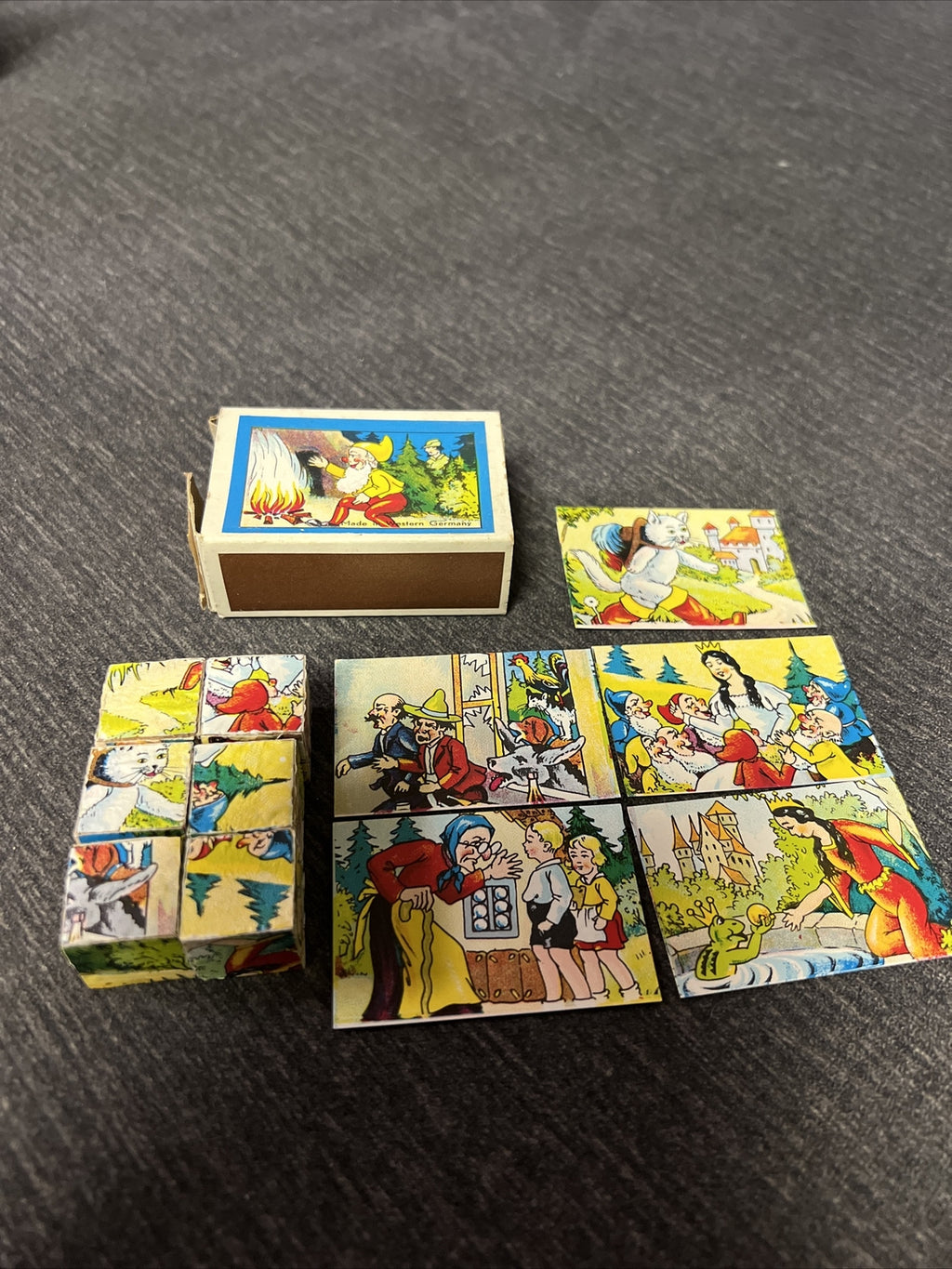 Made in West Germany German Children’s Story Dice Game Vintage Toy1