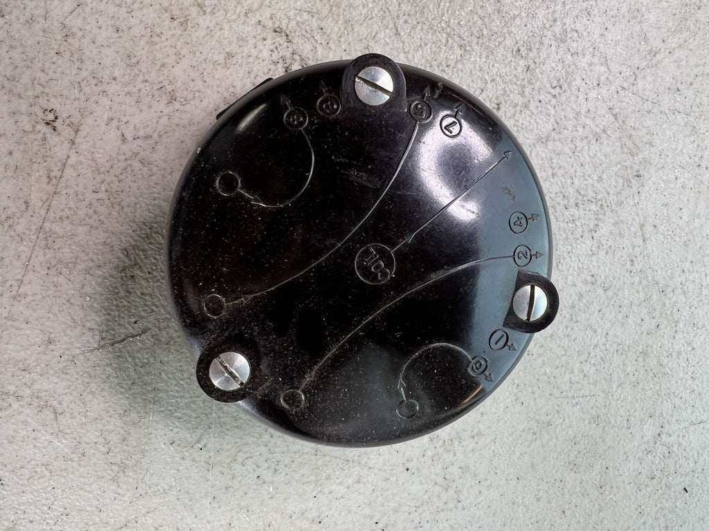 Vintage Bakelite Ignition Distributor Cap – 8-Cylinder w/ Coil Terminal0