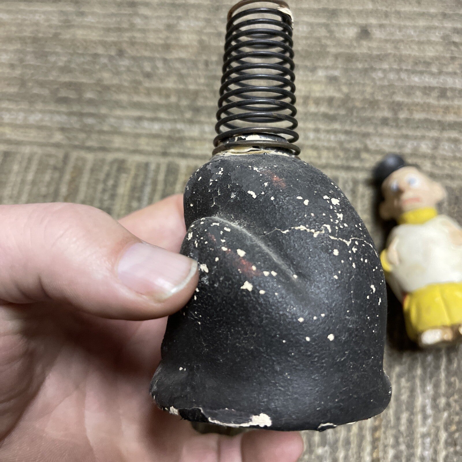 Antique Character Clay And Paper Mache 4” Toy Figure Doll Lot Estate Bobber14