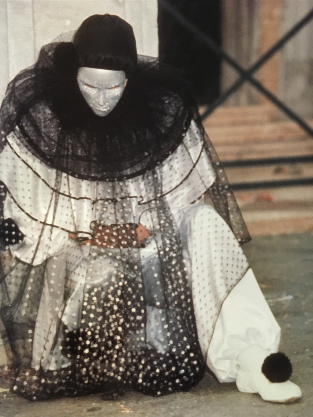 Silvano Bonfa Venezia Mashchere Di Carnevale Photograph Italy Masked Person9